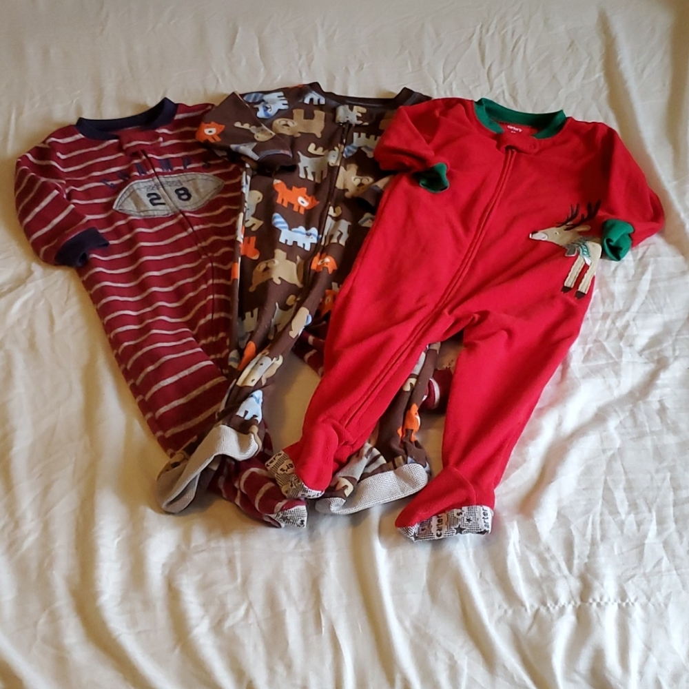 Fleece footie pajamas